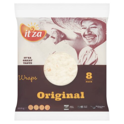 Itza Original Wraps 8 Pack (320 g)