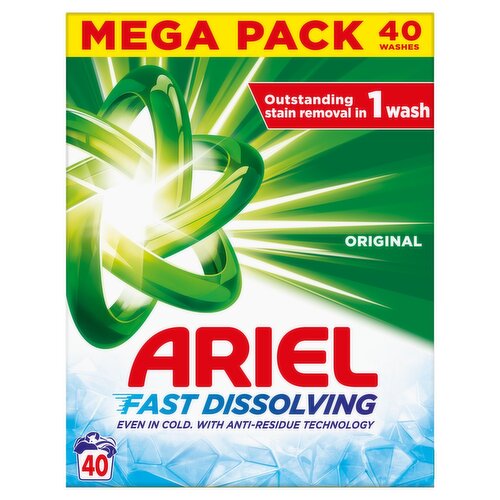 Ariel Biological Powder 40 Wash Mega Pack (2.4 kg)