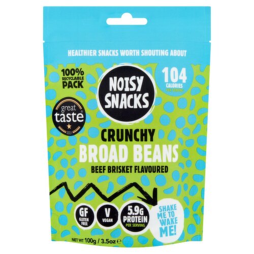 Noisy Snacks Beef Brisket Crunchy Broad Beans (100 g)