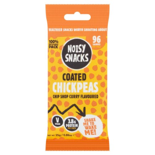 Noisy Snacks Chip Shop Curry Coated Chickpeas (25 g)