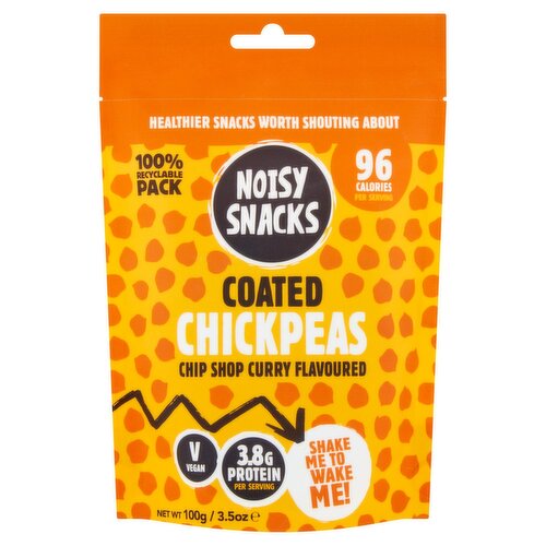 Noisy Snacks Chip Shop Curry Coated Chickpeas (100 g)