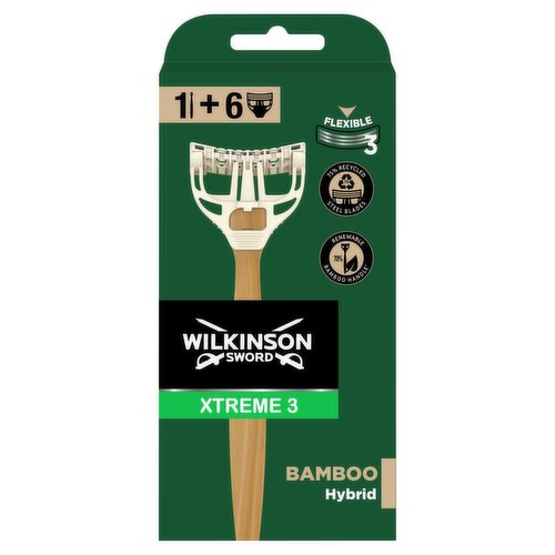 Wilkinson Sword Xtreme 3 Bamboo Hybrid 6 Pack (1 Piece)