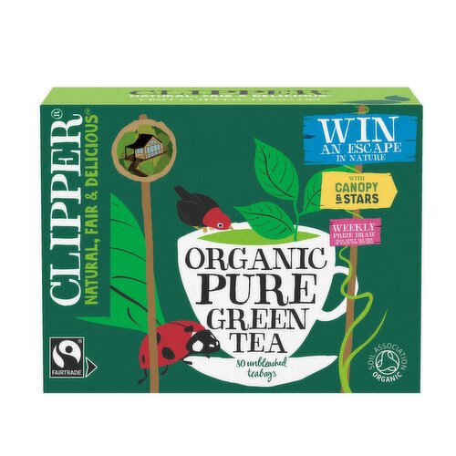 Clipper Tea Organic Pure Green Tea Bags 80 Pack (160 g)