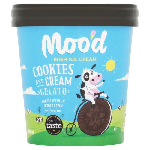 Moo'd Cookies and Cream Ice Cream (460 ml)