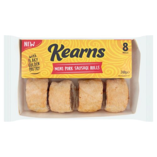 Kearns Mini Pork Sausage Rolls 8 Pack (248 g)