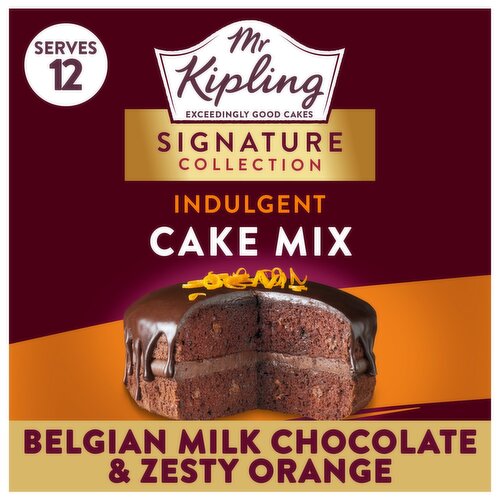 Mr Kipling Belgian Milk Chocolate & Zesty Orange Indulgent Cake Mix (416 g)