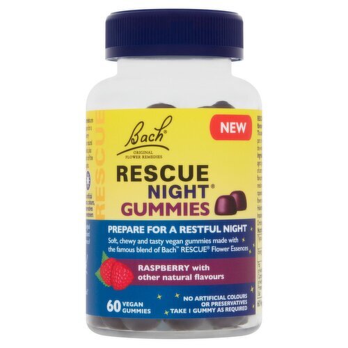 Bach Rescue Remedy Raspberry Night Gummies (60 Piece)