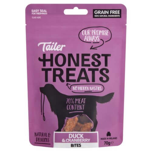 Tailer Honest Treats Duck & Cranberry Bites (70 g)