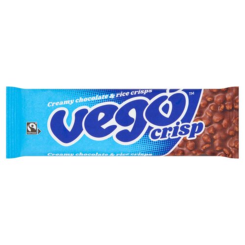 Vego Crisp Creamy Chocolate & Rice Crisps Bar (40 g)