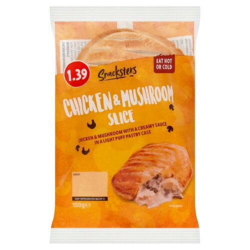 Snacksters Chicken & Mushroom Slice (150 g)