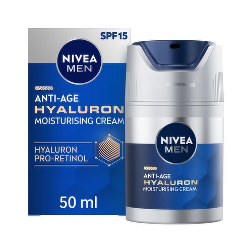 Nivea Men Anti Age Hyaluron SPF15 Moisturising Face Cream (50 ml)