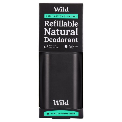 Wild For Men Fresh Cotton & Sea Salt Natural Deodorant (40 g)