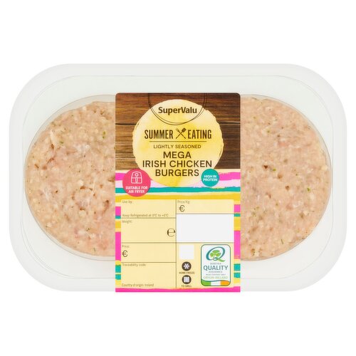 SuperValu Fresh Irish Chicken Burger with Seasoning (360 g)