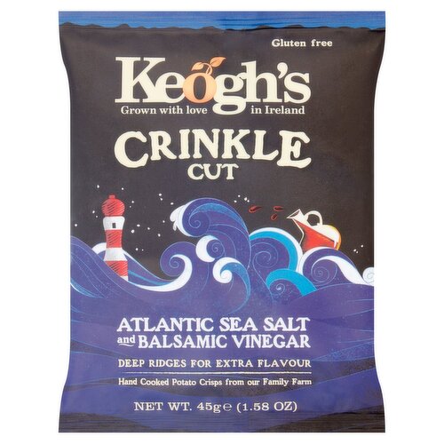 Keogh's Crinkle Atlantic Sea Salt & Balsamic Vinegar (45 g)