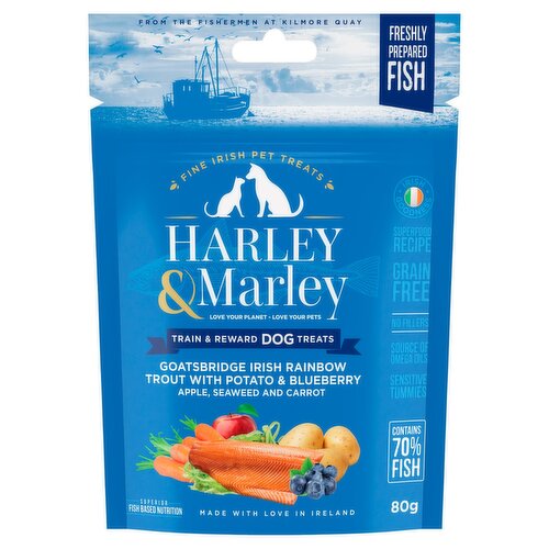 Harley & Marley Superior Fish Based Nutrition Dog Treats Train & Reward Treats f (80 g)