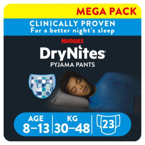 Huggies DryNites Pyjama Pants Mega Pack Boy 8-13 Years (23 Piece)