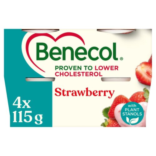 Benecol Strawberry Yogurt Pot 4 Pack (115 g)