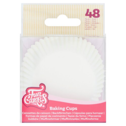 FunCakes White Baking Cups 48 Pack (1 Piece)