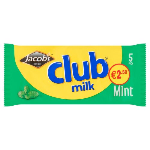 Jacob's Club Milk Mint 5 Pack (22 g)