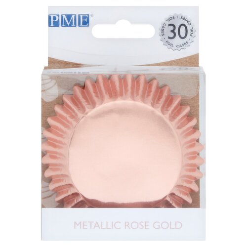 Pme Metallic Rose Gold Baking Cases 30 Pack (1 Piece)