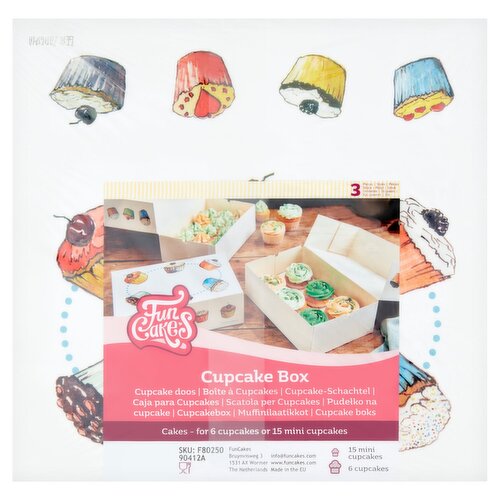 FunCakes Cupcake Box 3 Pack (1 Piece)