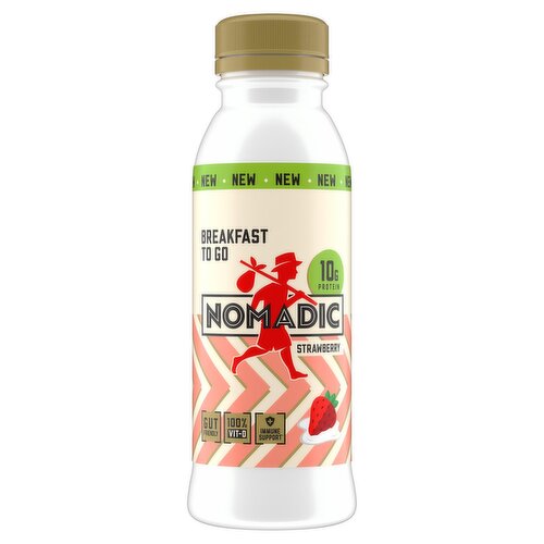 Nomadic Breakfast To Go Strawberry Protein Drink (330 ml)