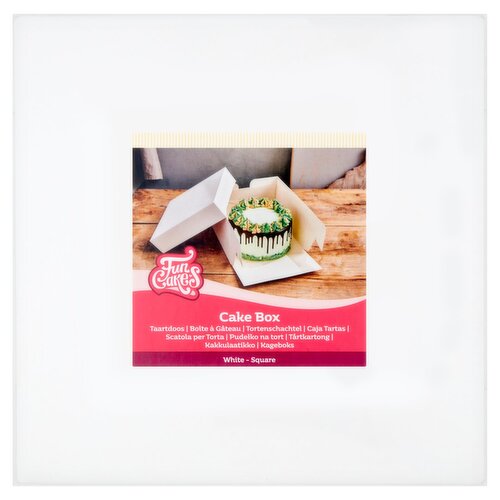 FunCakes White Cake Box 1 Pack 30x30x15cm (1 Piece)