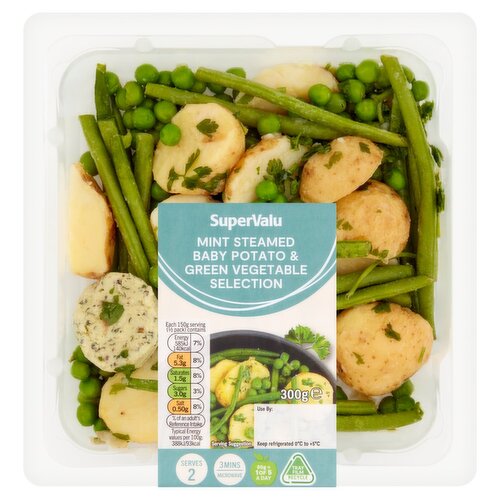 SuperValu Mint Steamed Baby Potato & Green Vegetable Selection (300 g)