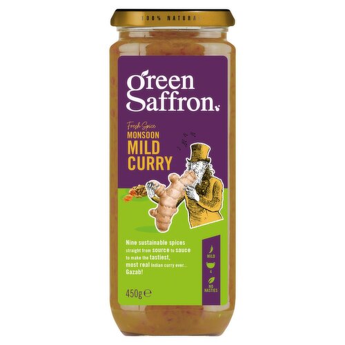 Green Saffron Monsoon Mild Curry Sauce (450 g)