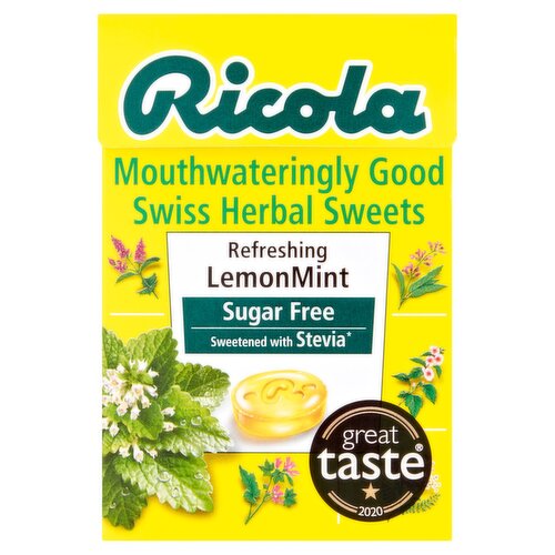 Ricola Refreshing Lemon Mint Sugar Free Herbal Sweets (45 g)