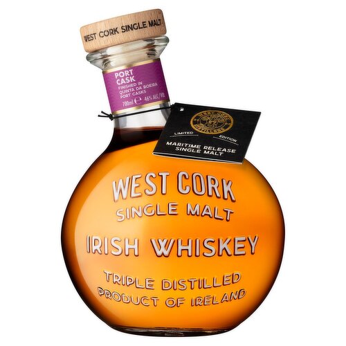 West Cork Maritime Release Port Cask Single Malt Irish Whiskey Bottle (70 cl)