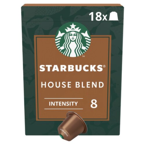 Starbucks Lungo House Blend Nespresso Coffee Capsules 18 Pack (93.6 g)