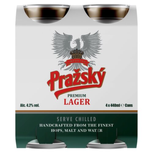 Prazsky Lager Can 4 Pack (440 ml)