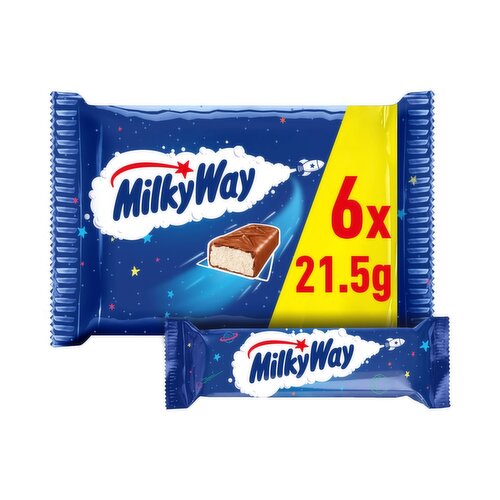 MilkyWay Chocolate Bar 6 Pack (21.5 g)