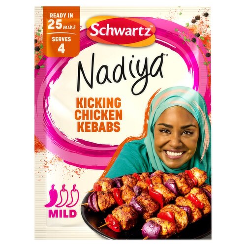 Schwartz Nadiya Kicking Chicken Kebabs Mix (25 g)