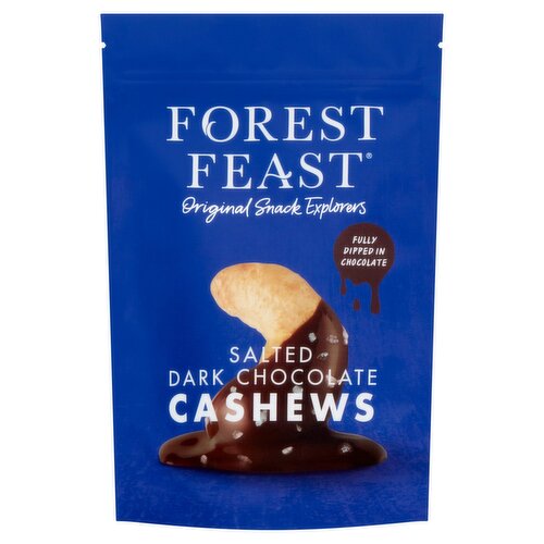 Forest Feast Salted Dark Chocolate Cashews (120 g)