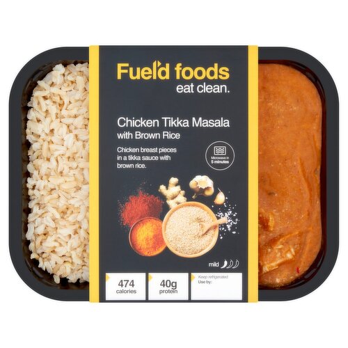 Fuel'd Foods Chicken Tikka Masala with Brown Rice (400 g)