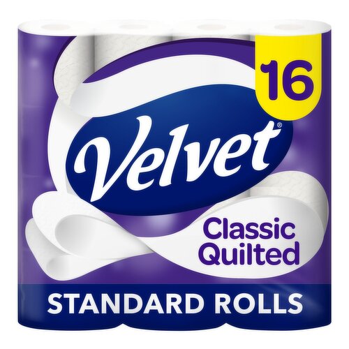 Velvet Classic Quileted Toilet Tissue Value Pack (16 Roll)