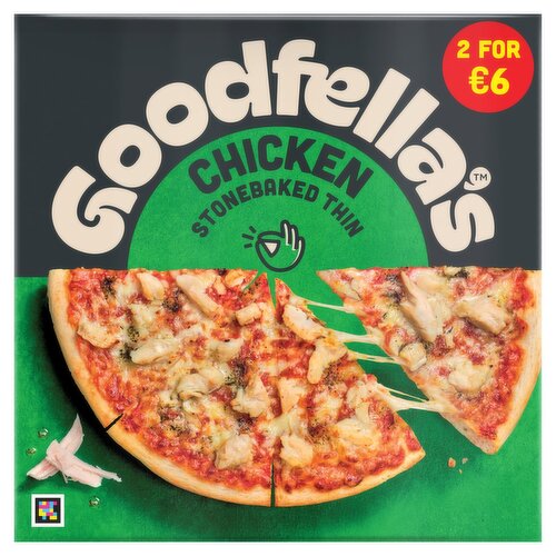 Goodfella's Stone Baked Thin Chicken with Herb Dressing Pizza 2 for €6 (365 g)