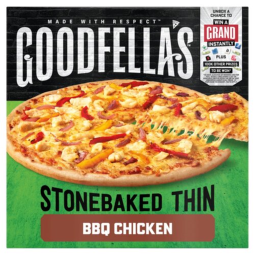 Goodfella's Stone Baked Thin BBQ Chicken Pizza 2 for €6 (385 g)