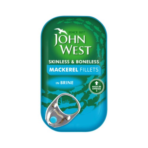 John West Mackerel Fillets in Brine (125 g) - Storefront EN