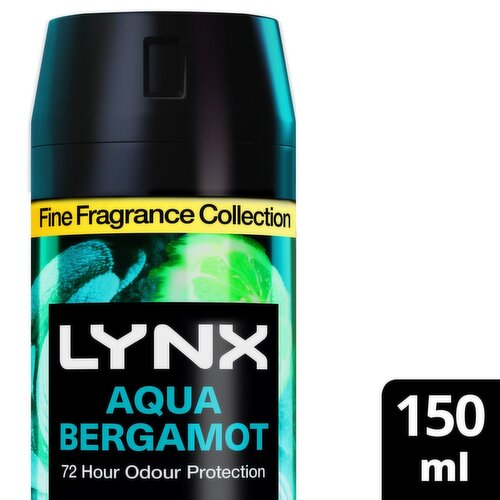 Lynx Aqua Bergamot 72 hour Deodorant Body Spray (150 ml)