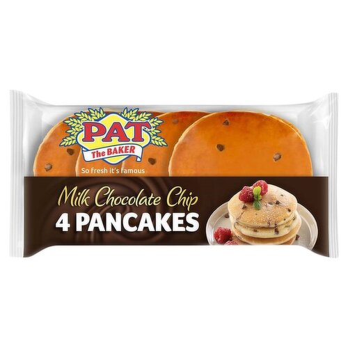 Pat The Baker Milk Chocolate Chip Pancakes 4 Pack (150 g)