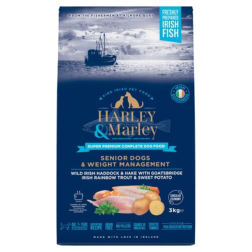 Harley & Marley Superior Fish Based Nutrition Dog Food Senior/Weight Management (3 kg)