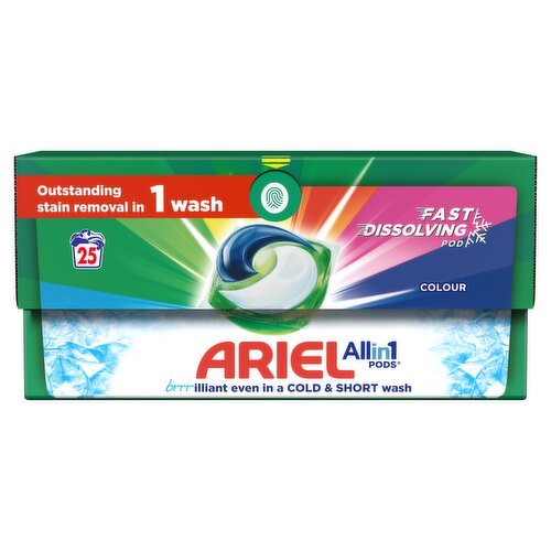 Ariel All in 1 Colour Pods 25 Wash (25 Piece)