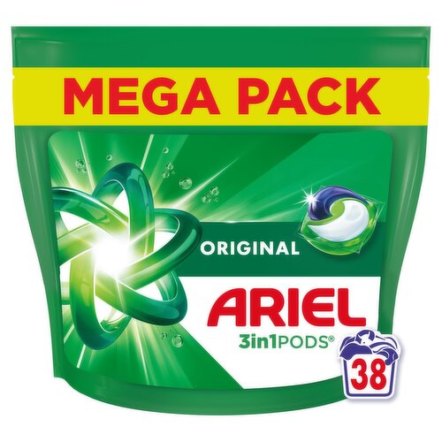 Ariel All in 1 Original Pods 38 Wash (38 Piece)