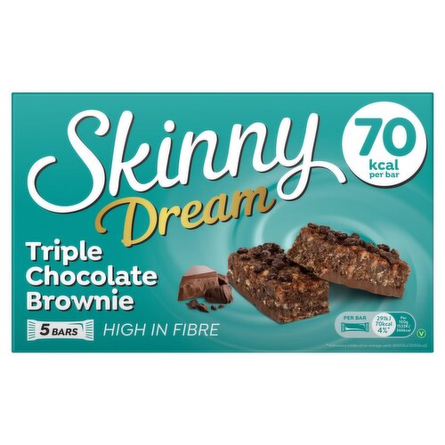 Skinny Dream Triple Chocolate Brownie Bar 5 Pack (19 g)