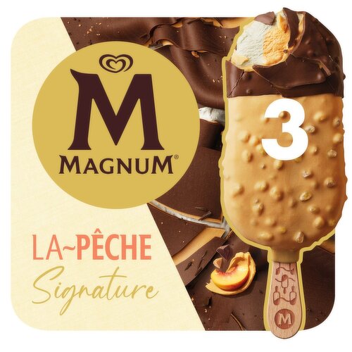 Magnum Signature La Peche Ice Cream Stick 3 Pack (90 ml)