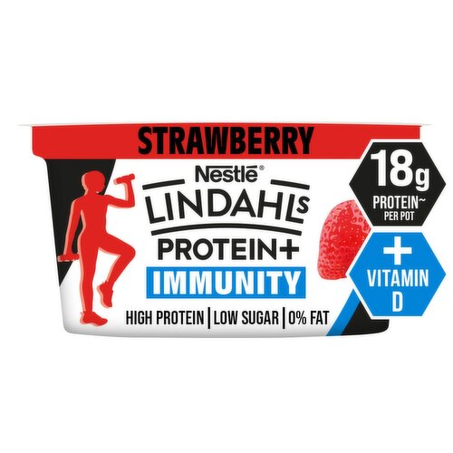 Lindahls Strawberry Protein+ Immunity Quark (150 g)