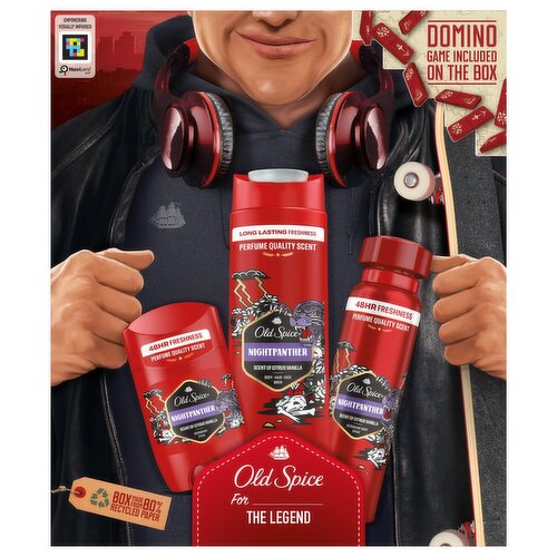 Old Spice Deodorant Spray, Shower Gel & Deodorant Stick Wild Explorer Gift Pack (1 Piece)